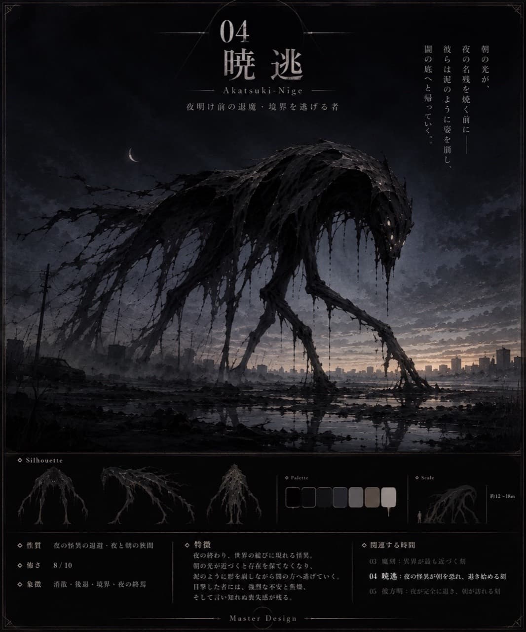 暁逃の設定画